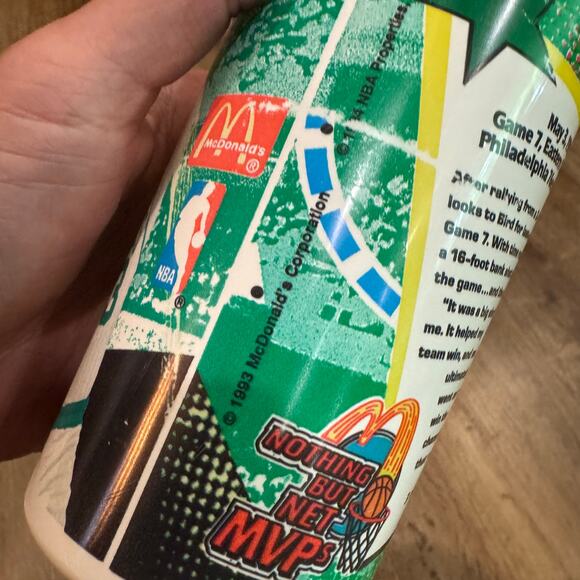 Vintage 1993 McDonald's Collector Cup - Larry Bird MVP Boston Celtics - Picture 3 of 4